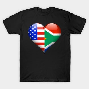 Half American Half South African - Gift for South African From South Africa T-Shirt